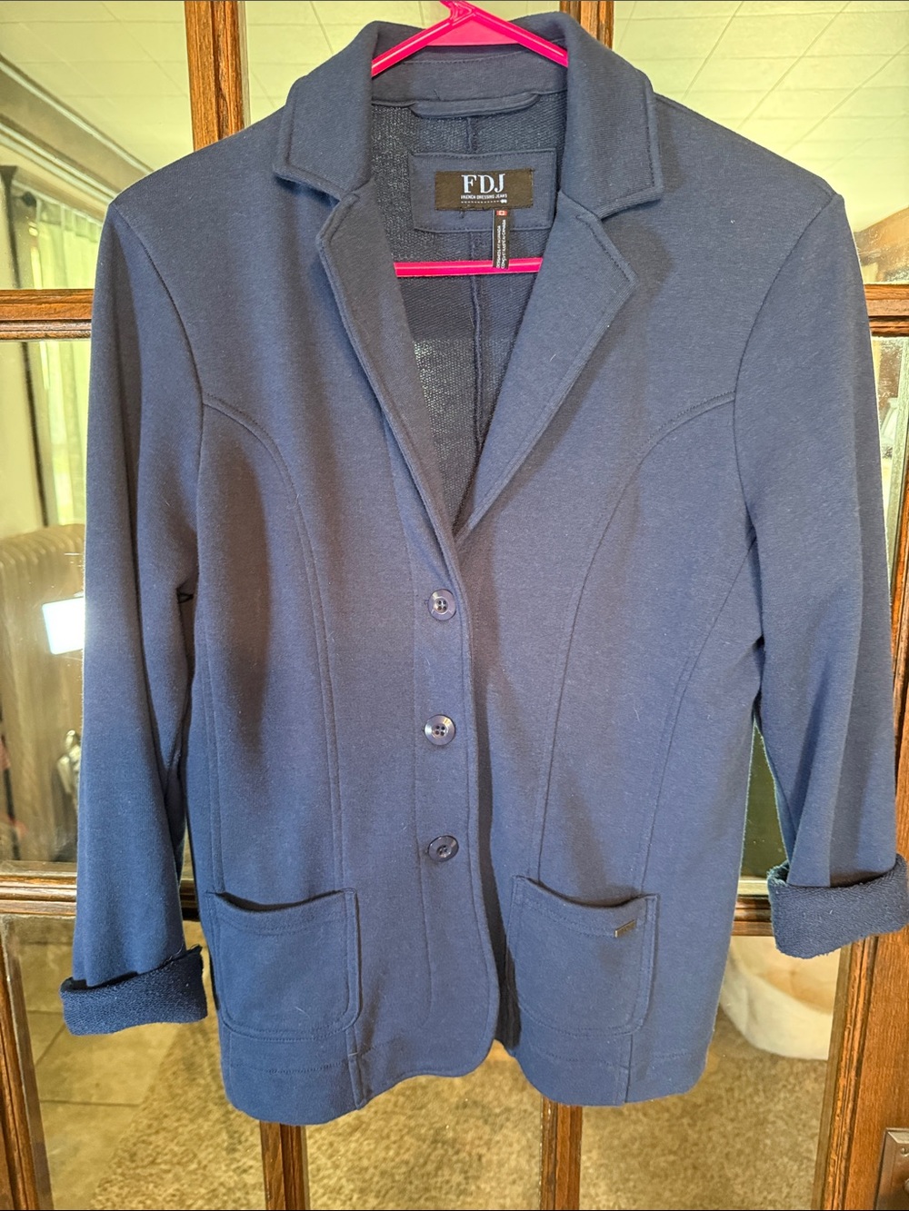FDJ Collection Women's Navy Blazer Jacket